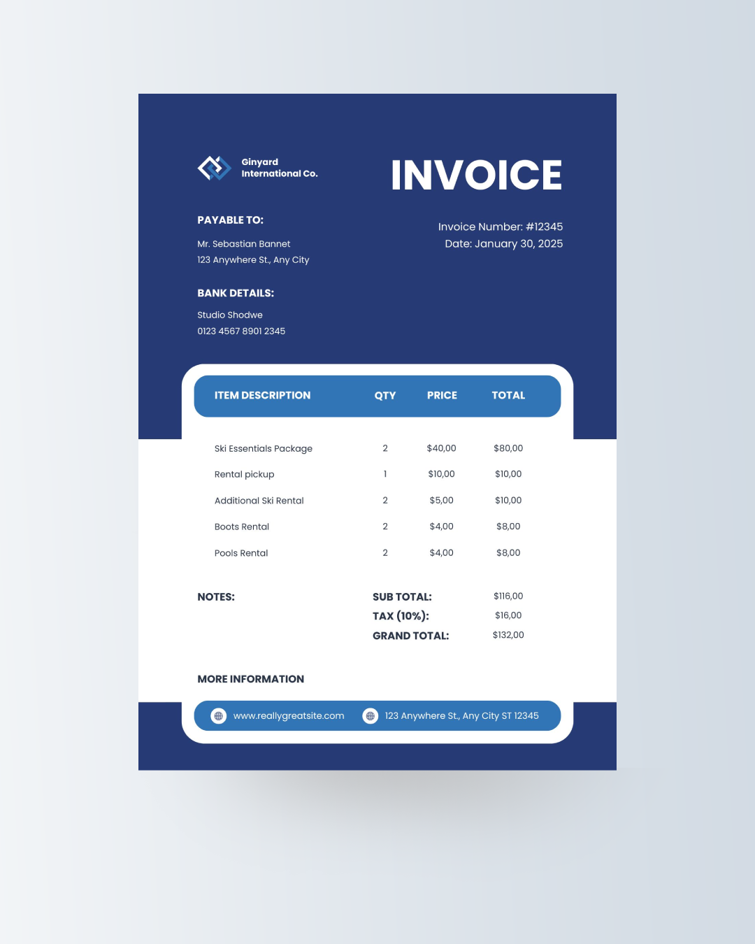 Invoice Design